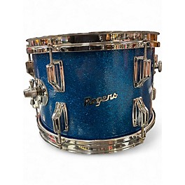 Used 1960s Rogers 3 Piece Cleveland Holidays Blue Glass Glitter Drum Kit