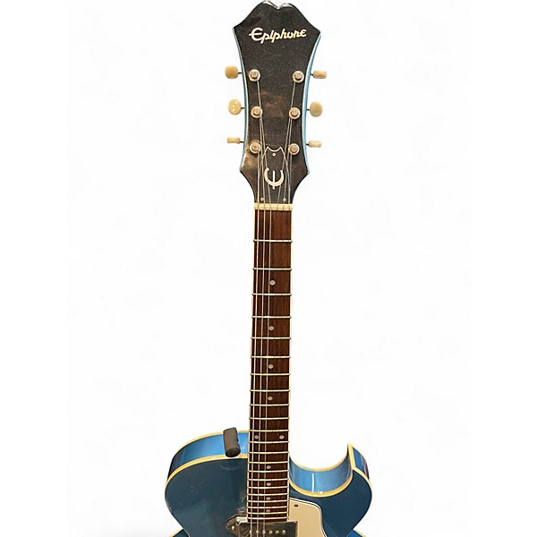 Used 1996 Epiphone Sorento Blue Hollow Body Electric Guitar