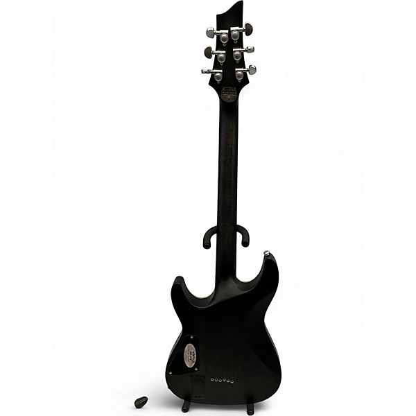 Used Schecter Guitar Research C1 Platinum Translucent Black Solid Body Electric Guitar