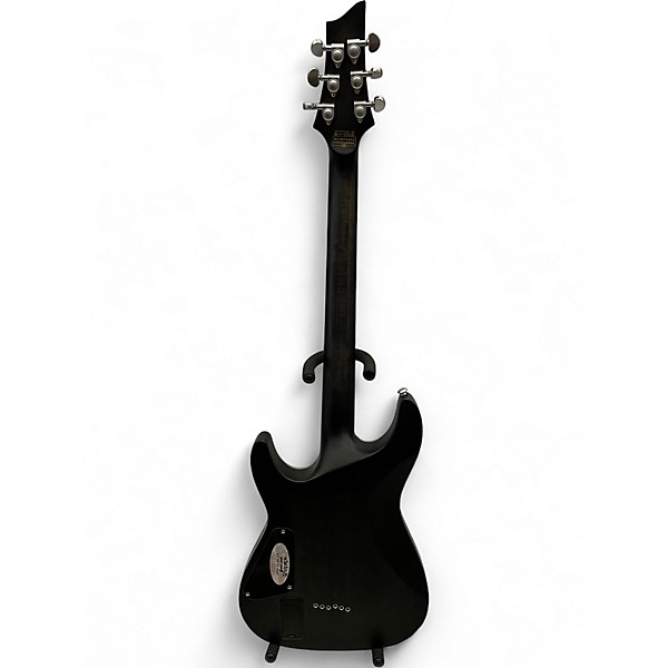 Used Schecter Guitar Research C1 Platinum Translucent Black Solid Body Electric Guitar
