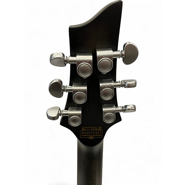 Used Schecter Guitar Research C1 Platinum Translucent Black Solid Body Electric Guitar