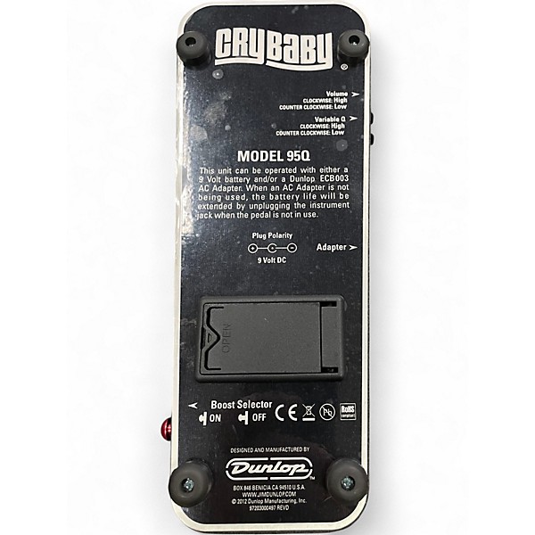 Used Dunlop 95Q Cry Baby Wah Effect Pedal