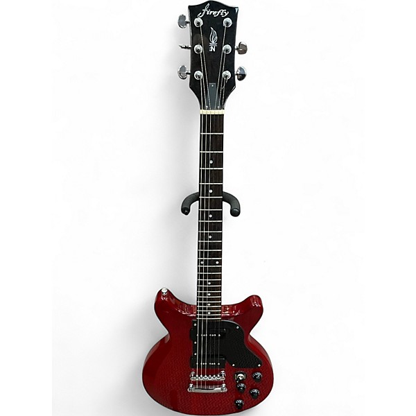 Used Firefly Double Cut P90 Red Solid Body Electric Guitar