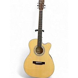 Used Zager ZAD-500MCE Natural Acoustic Electric Guitar