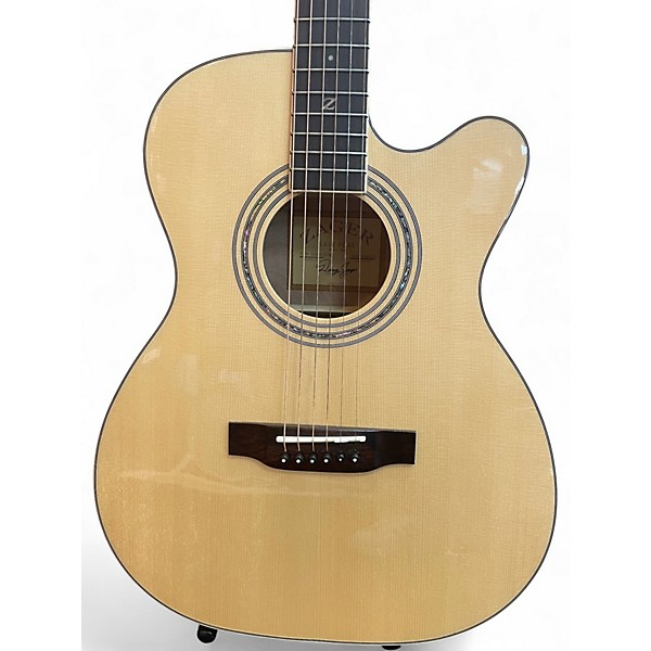 Used Zager ZAD-500MCE Natural Acoustic Electric Guitar