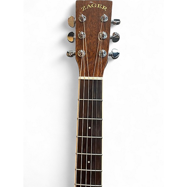Used Zager ZAD-500MCE Natural Acoustic Electric Guitar