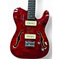 Used Harley Benton TE-90QM Trans Red Solid Body Electric Guitar