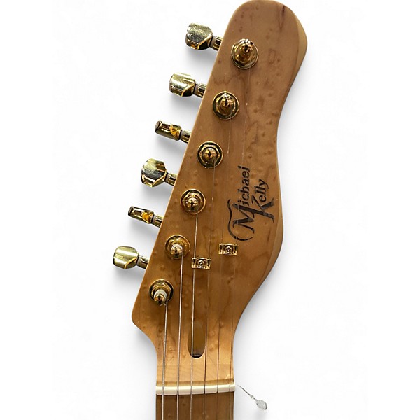 Used Michael Kelly Custom Collection 50 Burl Burst Solid Body Electric Guitar