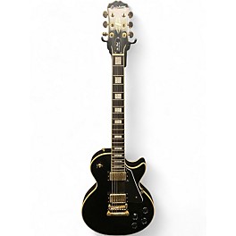 Used Epiphone Les Paul Custom Pro Ebony Solid Body Electric Guitar
