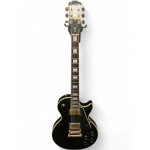 Used Epiphone Les Paul Custom Pro Ebony Solid Body Electric Guitar