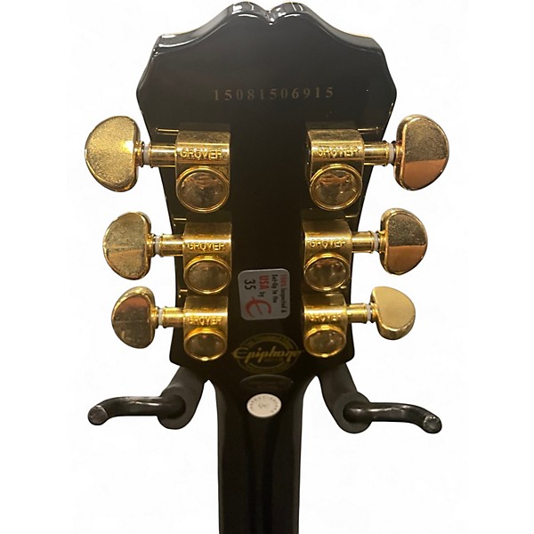 Used Epiphone Les Paul Custom Pro Ebony Solid Body Electric Guitar