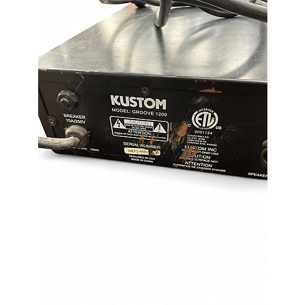 Used Kustom GROOVE BASS 1200 Bass Amp Head