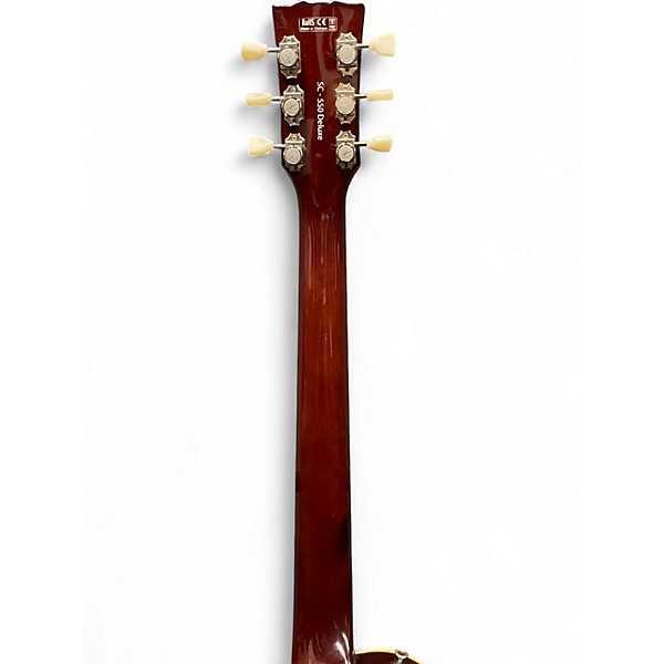 Used Harley Benton SC-550 Deluxe Tobacco Burst Solid Body Electric Guitar