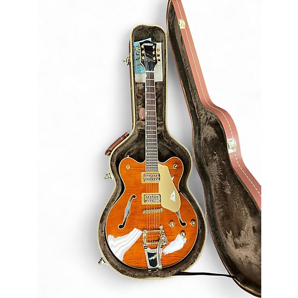 Used Gretsch Guitars EMTC Orange Hollow Body Electric Guitar