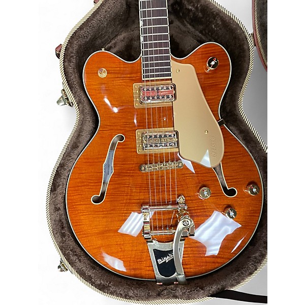 Used Gretsch Guitars EMTC Orange Hollow Body Electric Guitar