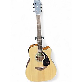 Used Yamaha FGX800C Natural Acoustic Electric Guitar