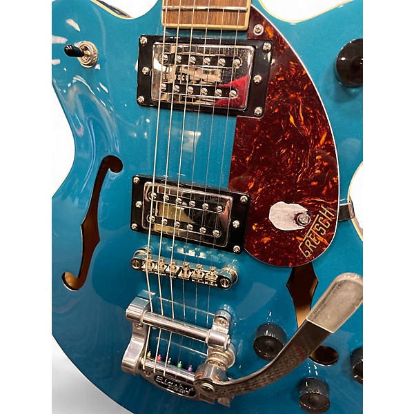 Used Gretsch Guitars G2657T Green Hollow Body Electric Guitar