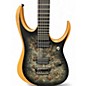 Used Ibanez RDGIX6PB Iron label surreal black burst Solid Body Electric Guitar