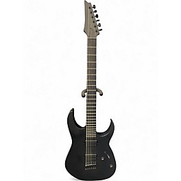 Used Ibanez rgrtbb21 iron label baritone Black Baritone Guitars