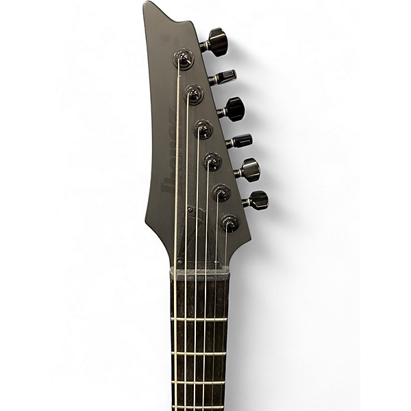 Used Ibanez rgrtbb21 iron label baritone Black Baritone Guitars