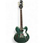 Used Epiphone ES335 IG Green Hollow Body Electric Guitar thumbnail