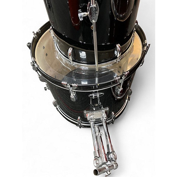 Used Pearl 5 Piece Roadshow Black Drum Kit