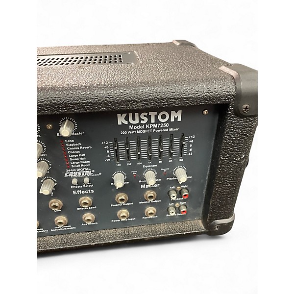 Used Kustom PA KPM7250 200W POWERED MIXER Powered Mixer