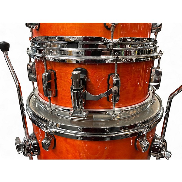 Used Mapex 5 Piece Meridian Birch orange birch Drum Kit
