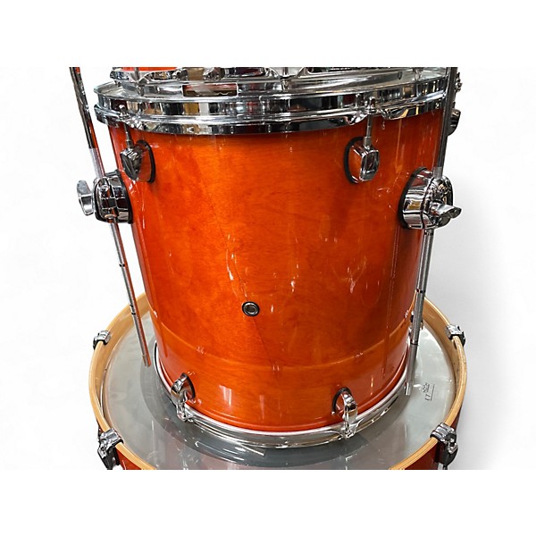 Used Mapex 5 Piece Meridian Birch orange birch Drum Kit