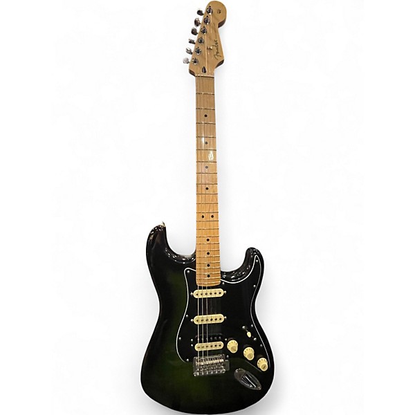 Used Fender STRATOCASTER GREEN Solid Body Electric Guitar