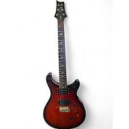 Used PRS SE Custom 24 Red to Black Fade Solid Body Electric Guitar