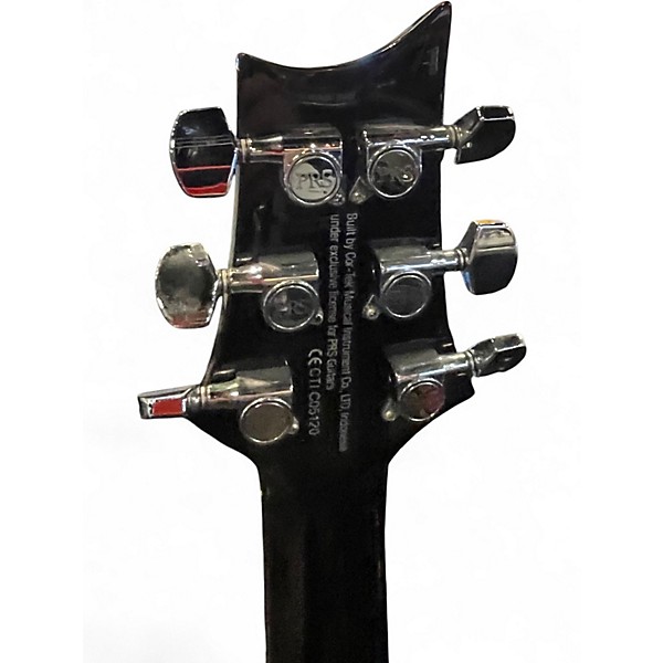 Used PRS SE Custom 24 Red to Black Fade Solid Body Electric Guitar