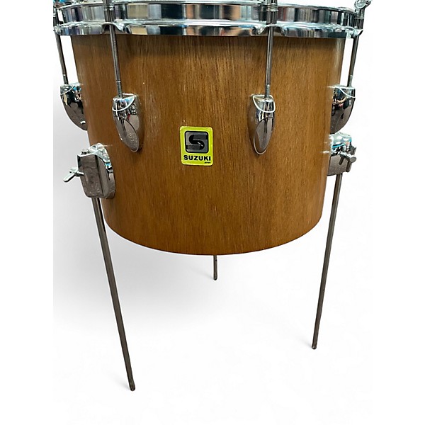 Used Miscellaneous 14in SUZUKI FLOOR TOM Vintage Natural Drum