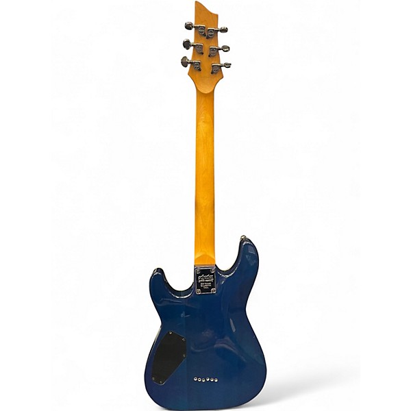 Used Schecter Guitar Research Omen Extreme 6 Blue Solid Body Electric Guitar