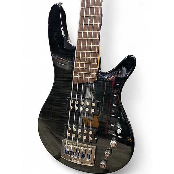 Used Ibanez SRX 505 Trans Black Electric Bass Guitar