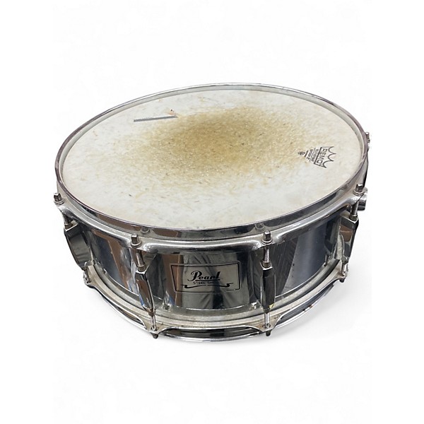 Used Pearl 14in STEEL SHELL Chrome Silver Drum