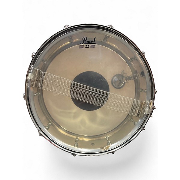 Used Pearl 14in STEEL SHELL Chrome Silver Drum