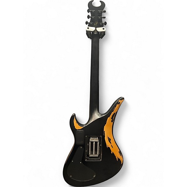 Used Schecter Guitar Research SINISTER CUSTOM S DISTRESSED SATIN BLACK Solid Body Electric Guitar