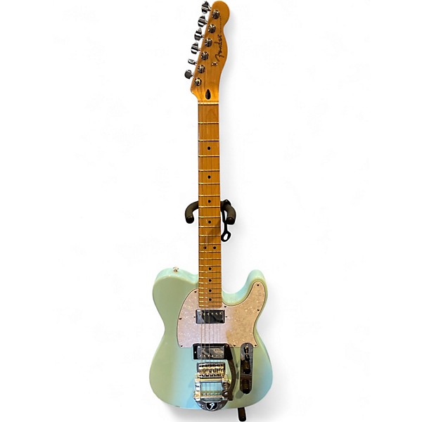 Used Fender 75TH ANNIVERSARY PLAYER TELECASTER WITH FENDERTREMELO SYSTEM Daphne Blue Solid Body Electric Guitar