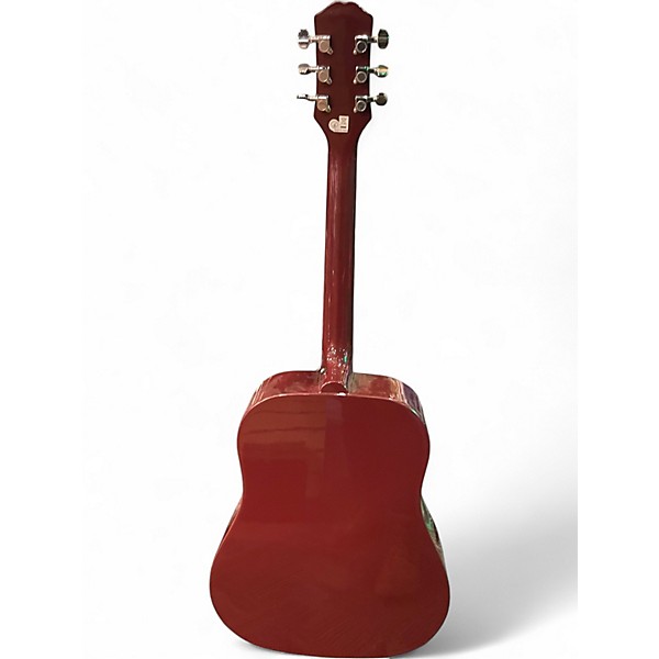 Used Epiphone Starling Red Acoustic Guitar