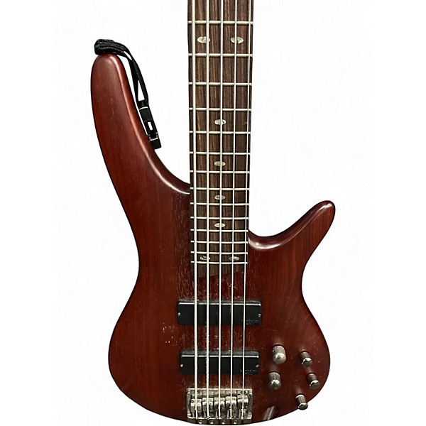 Used Ibanez SR505 5 String Mahogany Electric Bass Guitar