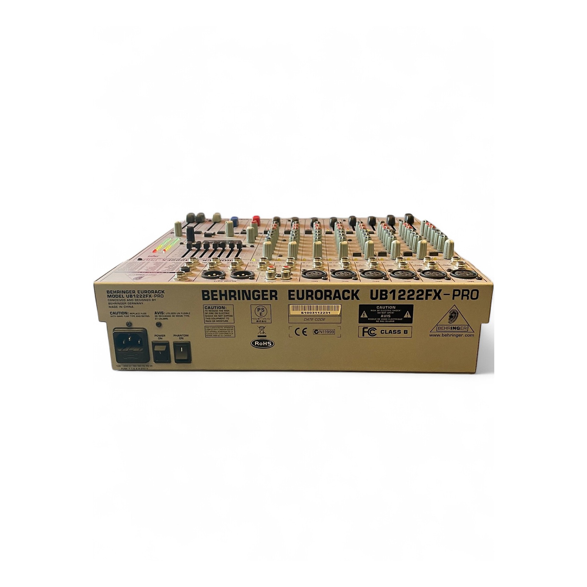 BEHRINGER　EURORACK UB1222FX-PRO　ミキサー Behringer Eurorack UB1222FX-PRO 12-Channel Mixer – Pixel Pro