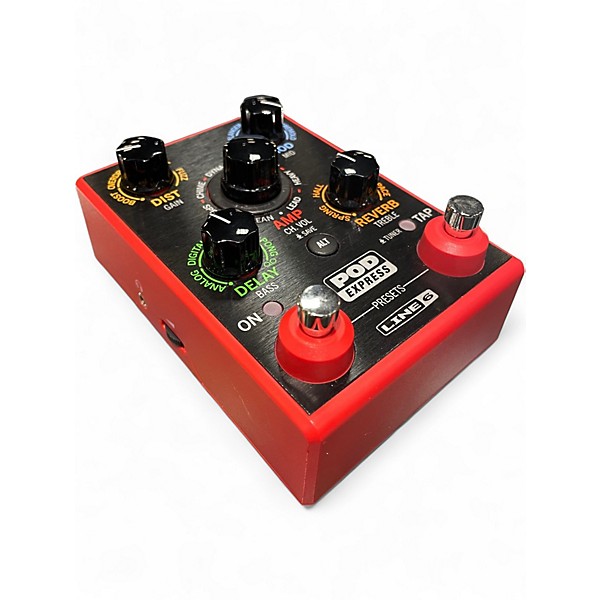 Used Line 6 Pod Express Foot Pedal Red Effect Processor