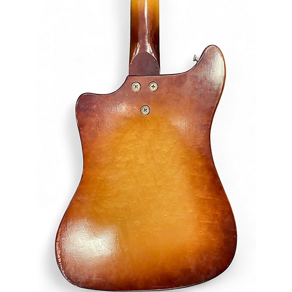 Vintage 1960s Kay K-102 Vanguard Sunburst Solid Body Electric Guitar