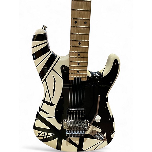EVH black and white stripe自作ギター EVH black and white stripe自作ギター EVH black and white