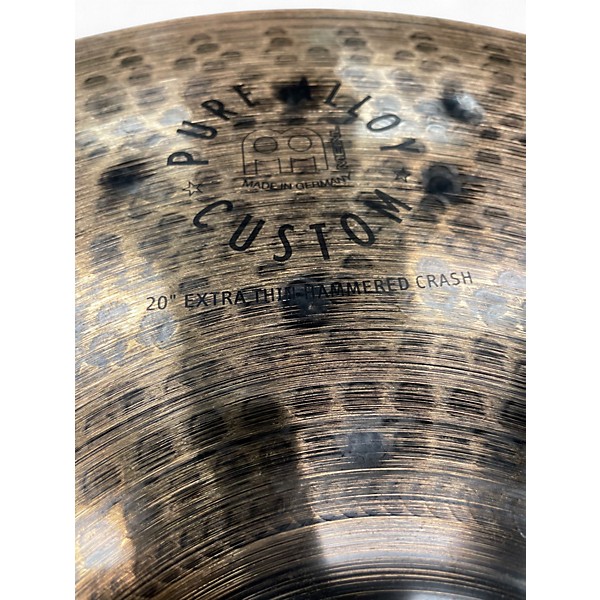 Used MEINL 20in Pure Alloy Extra Thin Hammered Crash Cymbal
