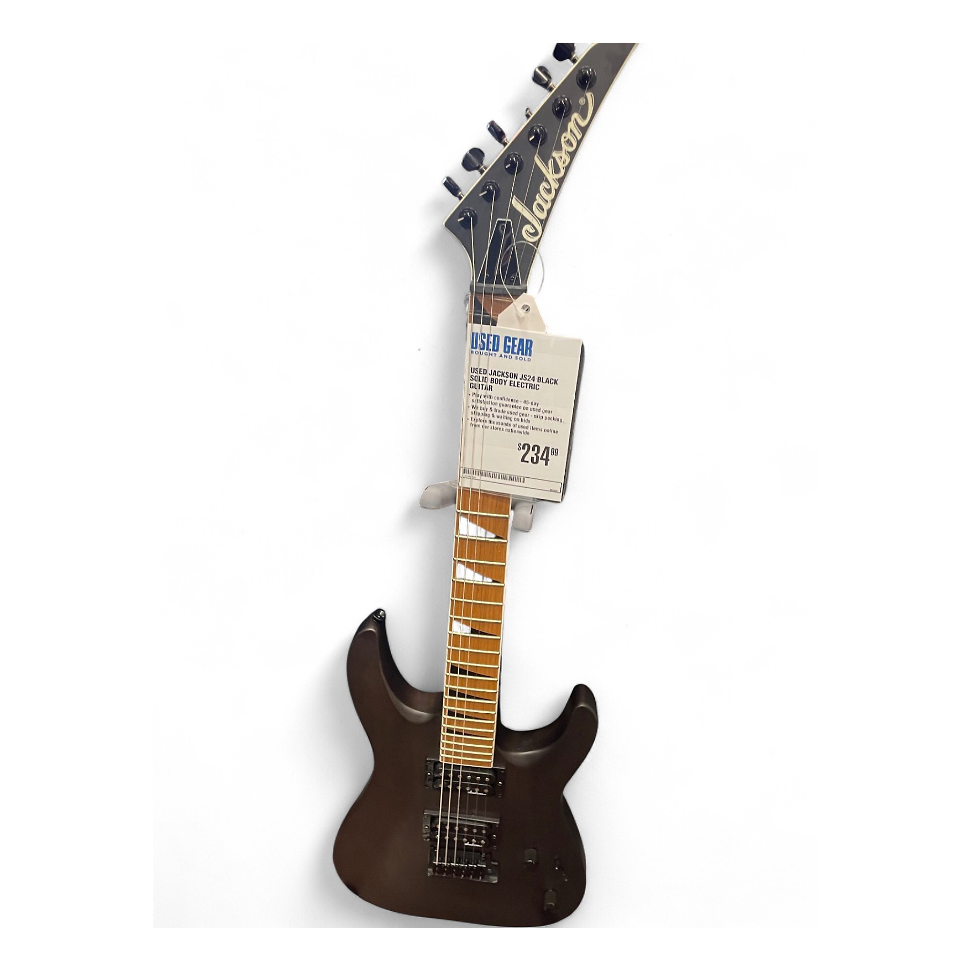 Used Jackson JS24 Black Solid Body Electric Guitar Black