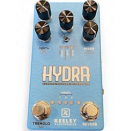 Used Keeley Hydra Stereo Reverb and Tremolo Effect Pedal
