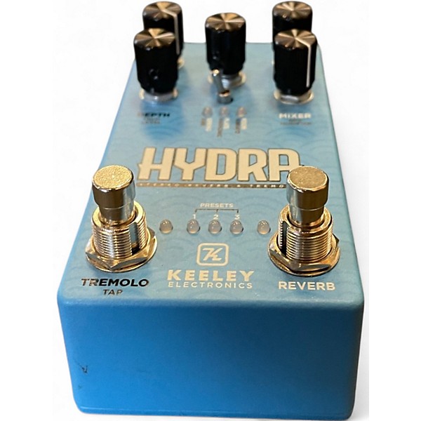 Used Keeley Hydra Stereo Reverb and Tremolo Effect Pedal