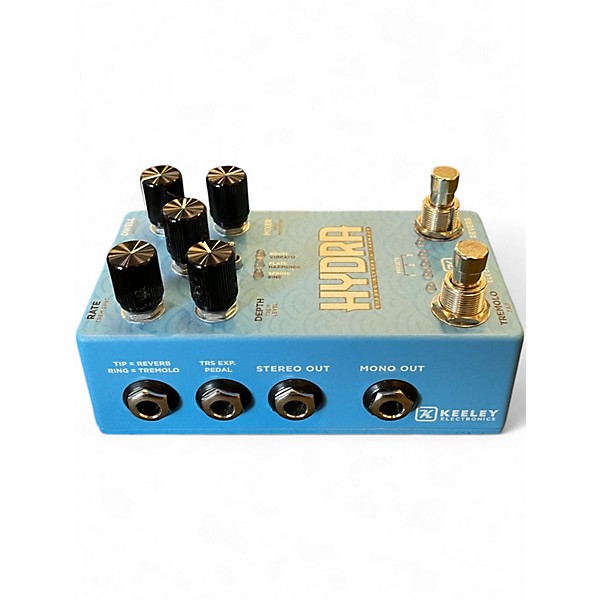 Used Keeley Hydra Stereo Reverb and Tremolo Effect Pedal